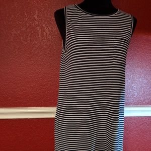 love, Fire striped sleeveless dress. Lrg